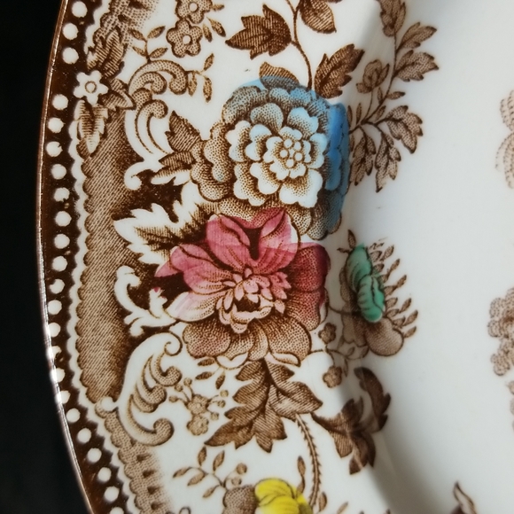 Royal Staffordshire Clarice Cliff Tonquin Brown MuliColor Dinner Plate - Picture 7 of 9